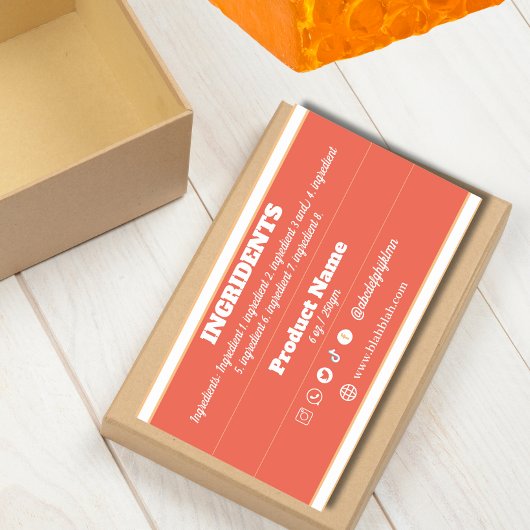 Ingrediëntenproductetiket Sticker