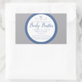 Ingrédients de beauté maison étiquette bleu gris a (Sac)