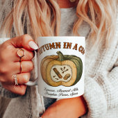 Ingrédients de Latte d'Automne dans une Tasse