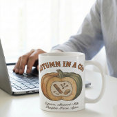 Ingrédients de Latte d'Automne dans une Tasse