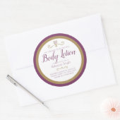 Ingrédients de lotion corporelle maison étiquette  (Enveloppe)