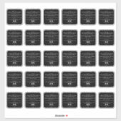 Ingrédients de produits de beauté Autocollant 2 po (Feuille)