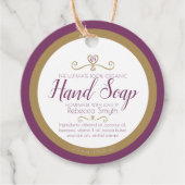 Ingrédients de savon à la main étiquette de produi (Devant)