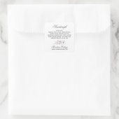 Ingrédients élégants Étiquette blanc logo Boutique (Sac)