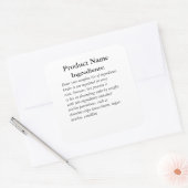 Ingrédients seulement Cottage Law Sticker Étiquett (Enveloppe)