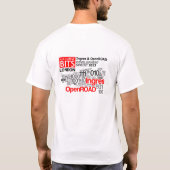 Ingres & OpenROAD Code Sprint 2013 T-shirt (Achterkant)