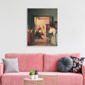 Ingres' Studio in Rome Canvas Afdruk (Insitu (Woonkamer))