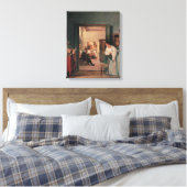 Ingres' Studio in Rome Canvas Afdruk (Insitu (Slaapkamer))
