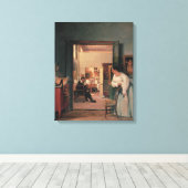 Ingres' Studio in Rome Canvas Afdruk (Insitu (Houten vloer))