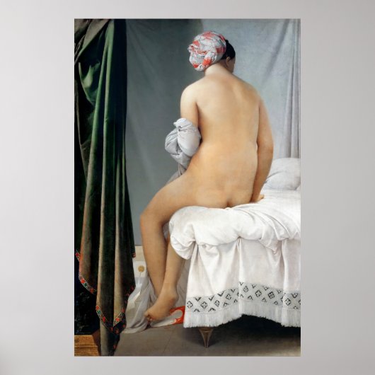 Ingres' The Valpinçon Bather Poster (Voorkant)