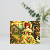 INGRID ~ HAPPY EASTER BUNNY GREETING ~ FEESTDAGENKAART (Staand voorkant)