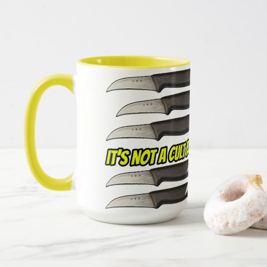 Ingroup-Outgroup Mug for Grown Men Arguing Online Mok (Met donut)