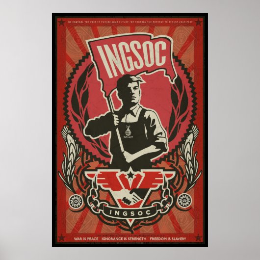 INGSOC 1984 Propaganda-Poster Poster (Voorkant)