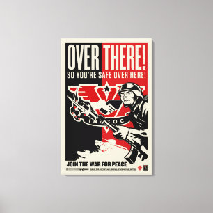 INGSOC over DaarWrapped Canvas Afdruk