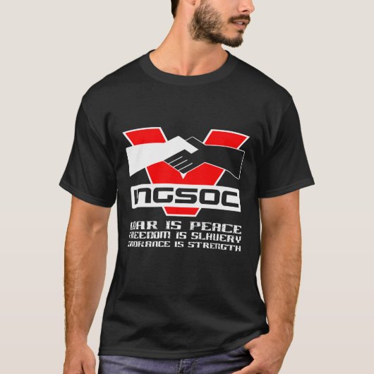 INGSOC War is een vredes-man T-shirt (Voorkant)