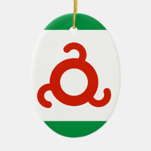Ingushetia Flag Keramisch Ornament