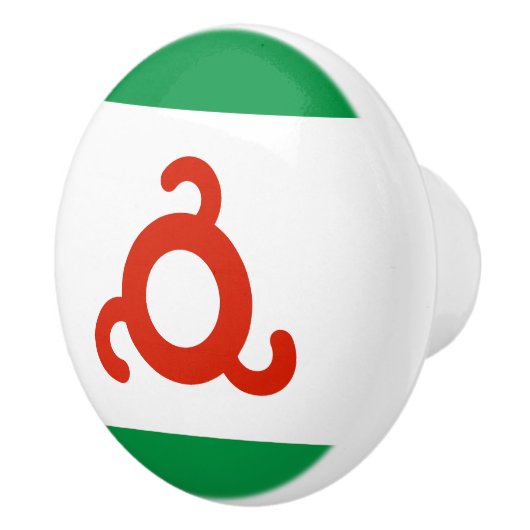 Ingushetia Flag Keramische Knop (Rechts)