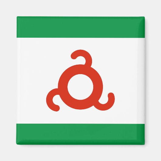 Ingushetia Flag Magneet (Voorkant)