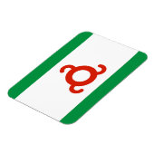 Ingushetia Flag Magneet (Linkerzijde)