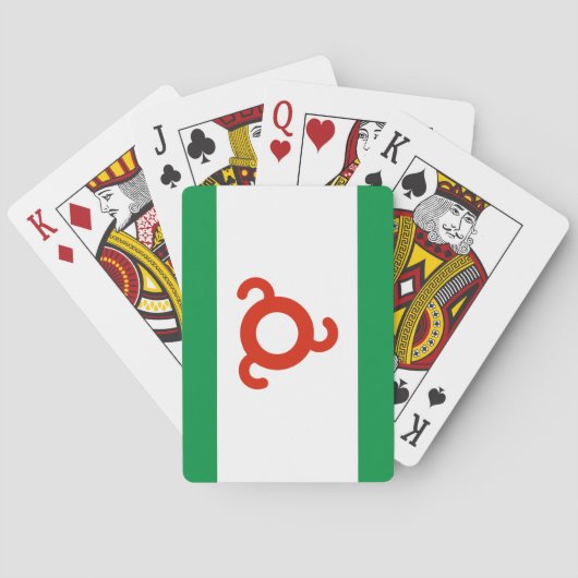 Ingushetia Flag Pokerkaarten (Achterkant)