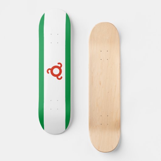 Ingushetia Flag Skateboard (Voorkant)