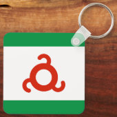 Ingushetia Flag Sleutelhanger (Achterkant)