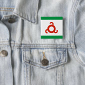 Ingushetia Flag Vierkante Button 5,1 Cm (In situ)