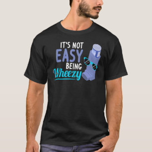 Inhalator COPD Warrior Wheezy Awareness voor een T-shirt