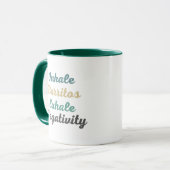 Inhale Burritos Exhale Négativité Mugs et tasses (Devant gauche)