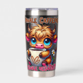 Inhale Caffeine Exhale Negativity  Geïsoleerde Drinkbeker (Voorkant)