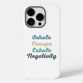 Inhale Canapé Exhale Negativiteitskwestie telefoon Case-Mate iPhone Case (Achterkant)
