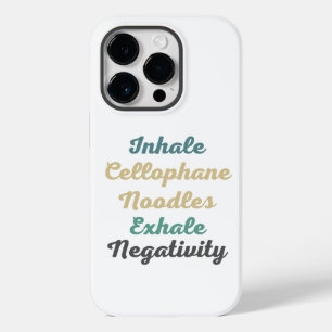 Inhale Cellophane Noodles Exhale Negativiteit Case-Mate iPhone 14 Pro Hoesje