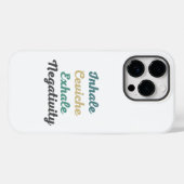 Inhale Ceviche Exhale Negatitive Phone Case (Achterkant (horizontaal))