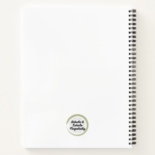 Inhale Coffee Exhale Negatitive Notitieboek (Achterkant)