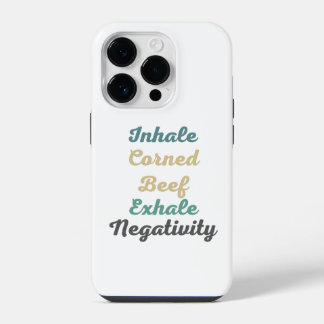 Inhale Corned Beef Exhale Negatitive Phone Case iPhone 14 Plus Hoesje