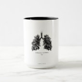 "Inhale Courage" Conceptual Art | Lungs Made of Le Mok (Midden)