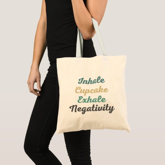 Inhale Cupcake Exhale Négativité Sacs (Devant (produit))