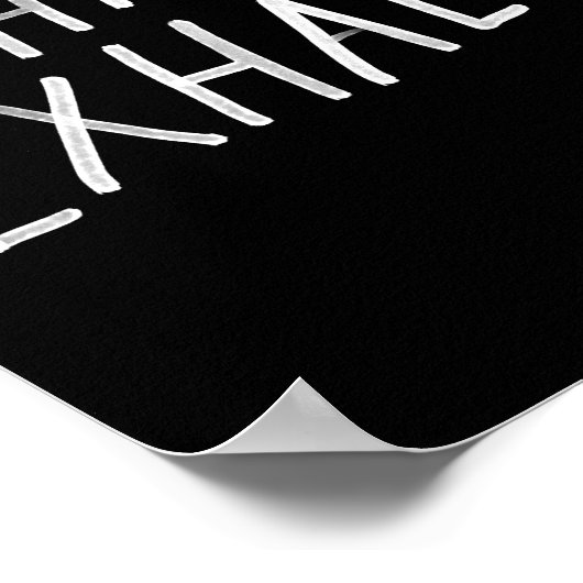 Inhale, exhale affiche de yoga (Coin)