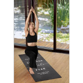 Inhale Exhale Black White Inspirational Yogamat