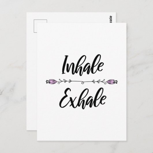 Inhale Exhale Briefkaart (Voorkant / Achterkant)