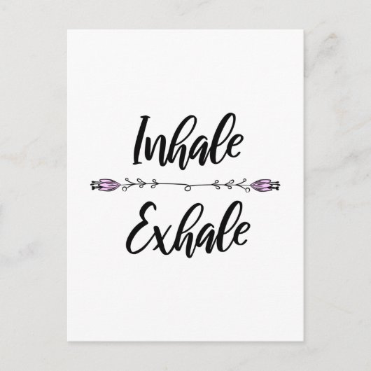 Inhale Exhale Briefkaart (Voorkant)