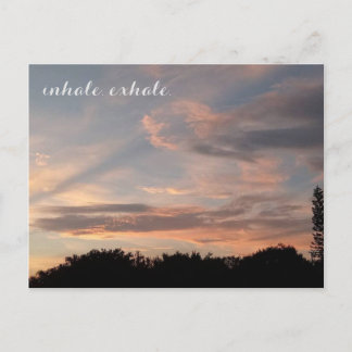 Inhale exhale briefkaart