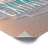 Inhale Exhale Caribbean Beach Paradise Poster (Coin)