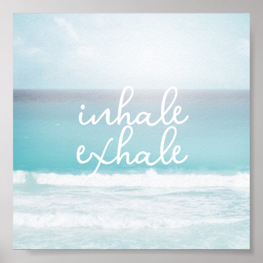 inhale exhale citeert de tekst van de poolse oceaa poster (Voorkant)