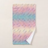 Inhale Exhale Dream Big Motivational Pastel Ombre (Serviette à main)