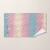 Inhale Exhale Dream Big Motivational Pastel Ombre (Serviette à main)