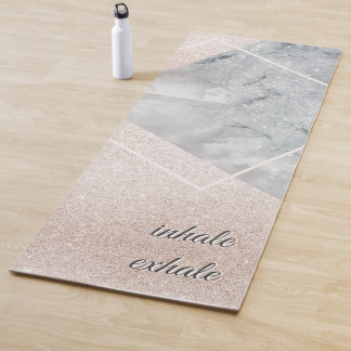 Inhale Exhale Elegant Space Marble Gold Sprinkle Yogamat