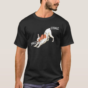 Inhale Exhale French Bulldog Clothes Yoga Frenchto T-shirt