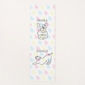 Inhale Exhale French Bulldog Yogamat (Voorkant)