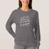 "inhale, exhale, it is well..." tshirt (Devant)